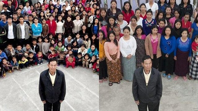 Ziona Chan, pria asal India yang memiliki 39 istri, 94 anak, dan 33 cucu/reuters