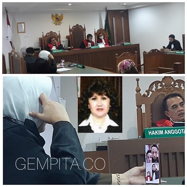 Sidang perkara tindak pidana perbankan dengan terdakwa Ningsih Suciati, mantan Dirut Bank of India Indonesia di PN Jakarta Pusat/foto;istimewa