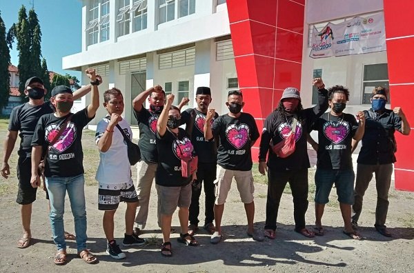 Acara syukuran 3 tahun terbentuknya "Seduluran Ndas Mumet" di Stadion Karangbirahi Brebes, Minggu (5/7/2020)/Foto: istimewa