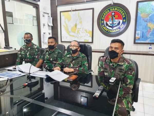 Forum Group Discussion (FGD) bertajuk "Penerapan Resolusi PBB dan Organisasi Internasional dalam Penegakan Hukum di Laut" melalui video conference (vicon). -Foto:Istimewa