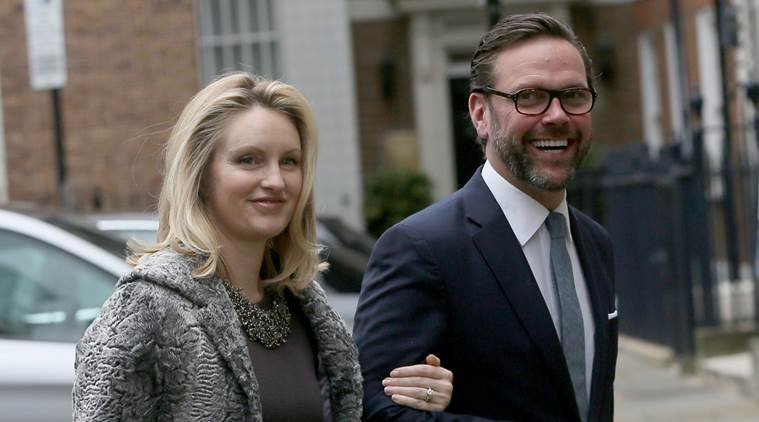James Murdoch dan istrinya Kathryn Hufschmid. (Reuters / File)