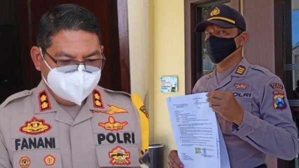 Kapolres Blitar AKBP Ahmad Fanani Prasetyo dan Kasat Sabhara Blitar AKP Agus Hendro Tri Susetyo berseteru - Foto; Surya.co