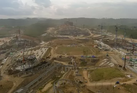 Kepala Otorita Ibu Kota Nusantara (OIKN) Bambang Susantono menjelaskan, hingga saat setidaknya terdapat 16 investor yang siap berkontribusi dalam melakukan pembangunan di IKN Nusantara. Foto/Dok