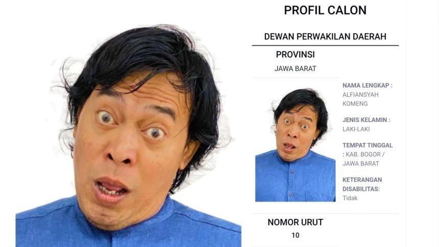 Komeng DPD Jabar