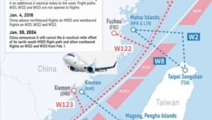 Taiwan Kecam Keras Perubahan Rute Penerbangan Sepihak Tiongkok