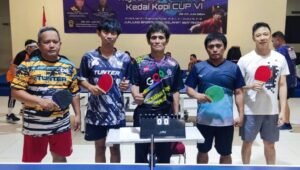 Di Tengah 'Gempuran' Piala Eropa PTM Kedai Kopi Gelar Kejuaraan Tenis Meja