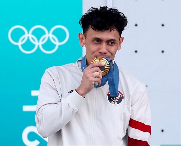 Veddriq Leonardo Atlet Asal Pontianak Persembahan Emas Pertama Olimpiade Paris untuk Indonesia